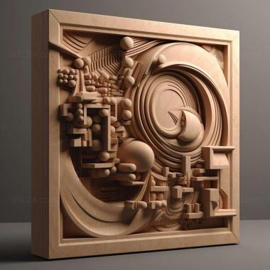 Patterns and decorations Arata Isozaki 1 3d model